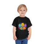 Toddler Monster Tee - Cute Happy Colorful Cartoon Kids Shirt
