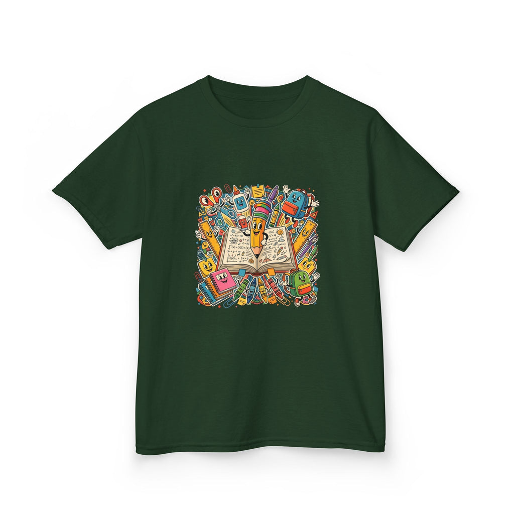 Kids Back to School Tee - Math Equations & School Supplies | 2026