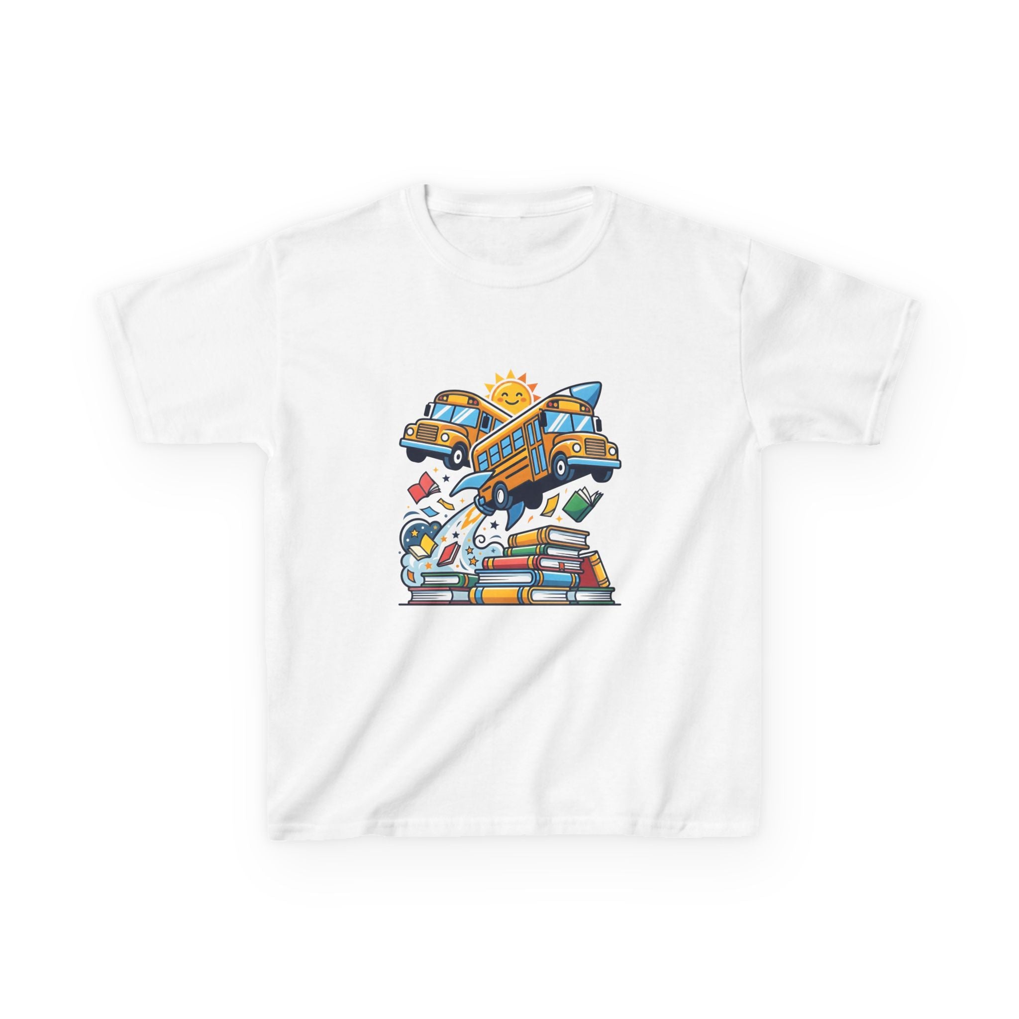 Kids Back to School T-Shirt - Rocket Bus Adventure | First Day