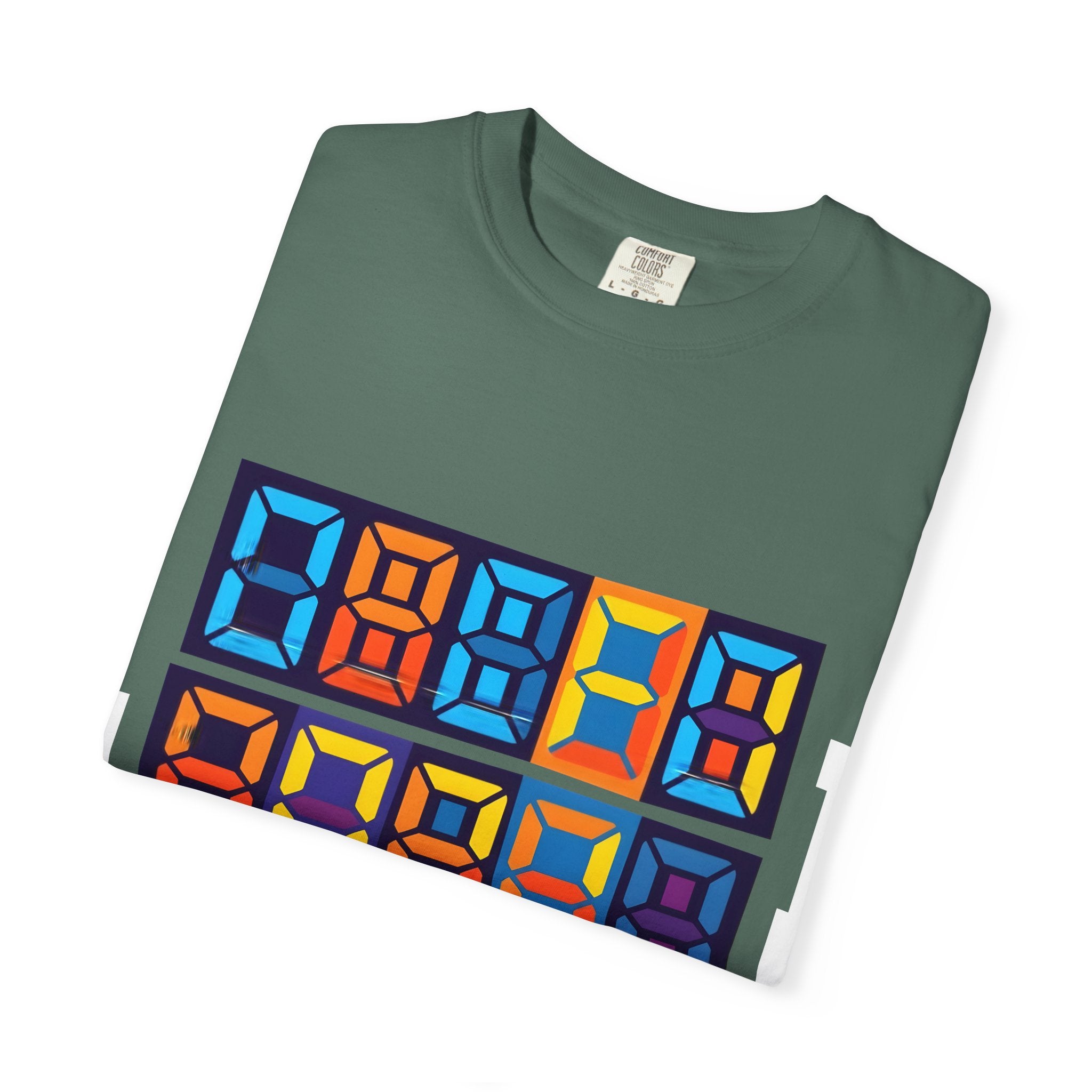 Unisex T-Shirt - Retro Tech 8-Bit Digital Display | Comfort Colors