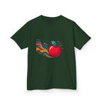 Kids Abstract Fruit Tee - Vibrant Apple Art | Creative Design
