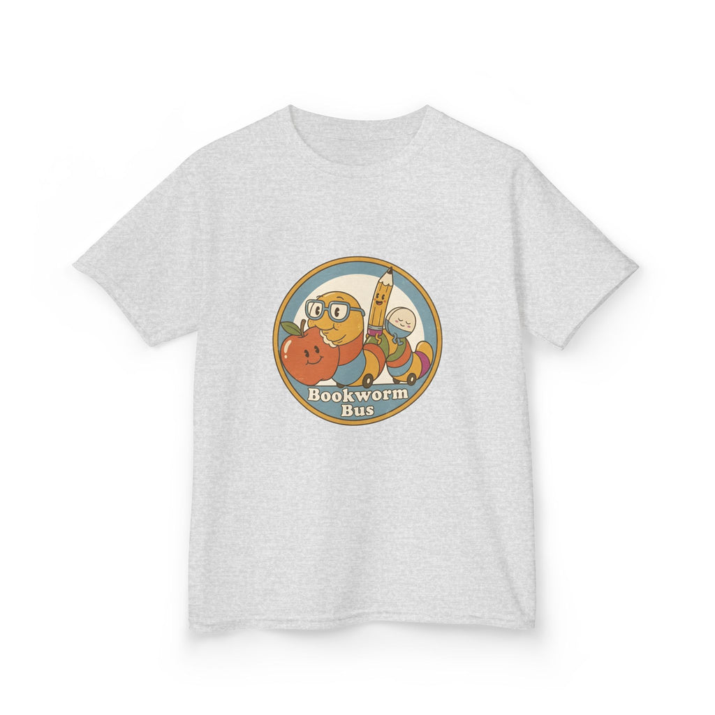 Kids Bookworm T-Shirt - School Bus | Educational Learning