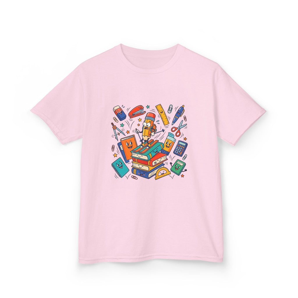 Kids T-Shirt - Cute Doodle School Supplies | First Day 2026