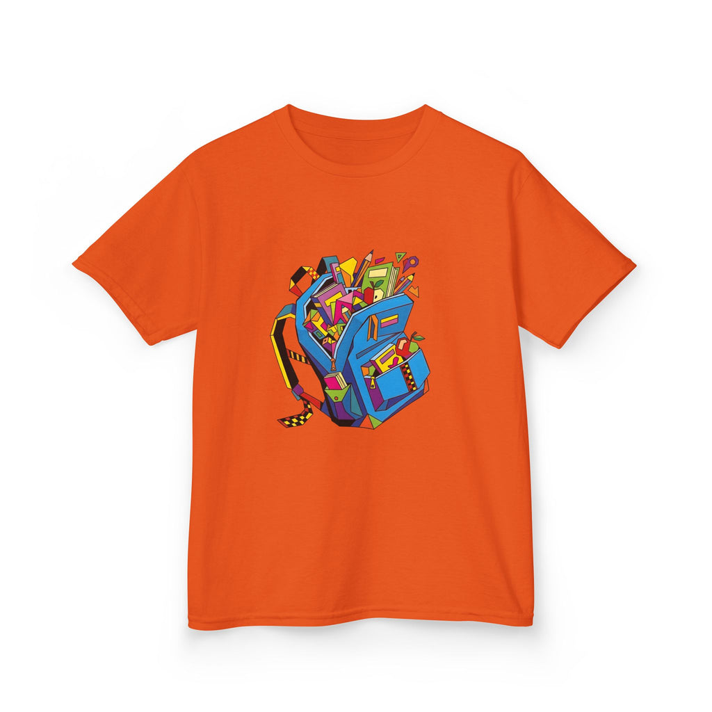 Kids Tee - Vibrant Geometric School Supplies Cartoon | Back to School
