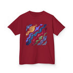 Kids Tee - Vibrant Elemental Magic Energy | Fantasy Glow