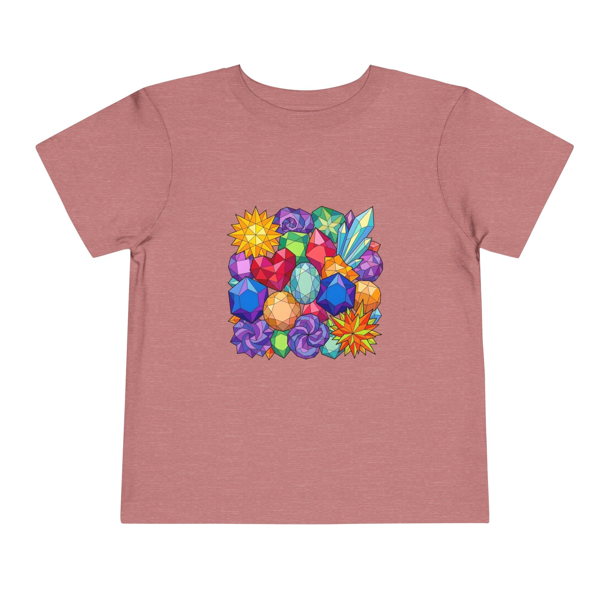 Toddler Tee - Vibrant Geometric Crystal & Gemstone Shirt