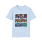 Unisex T-Shirt - Cosmic Folk Art Eye & Snake | Spiritual Nature