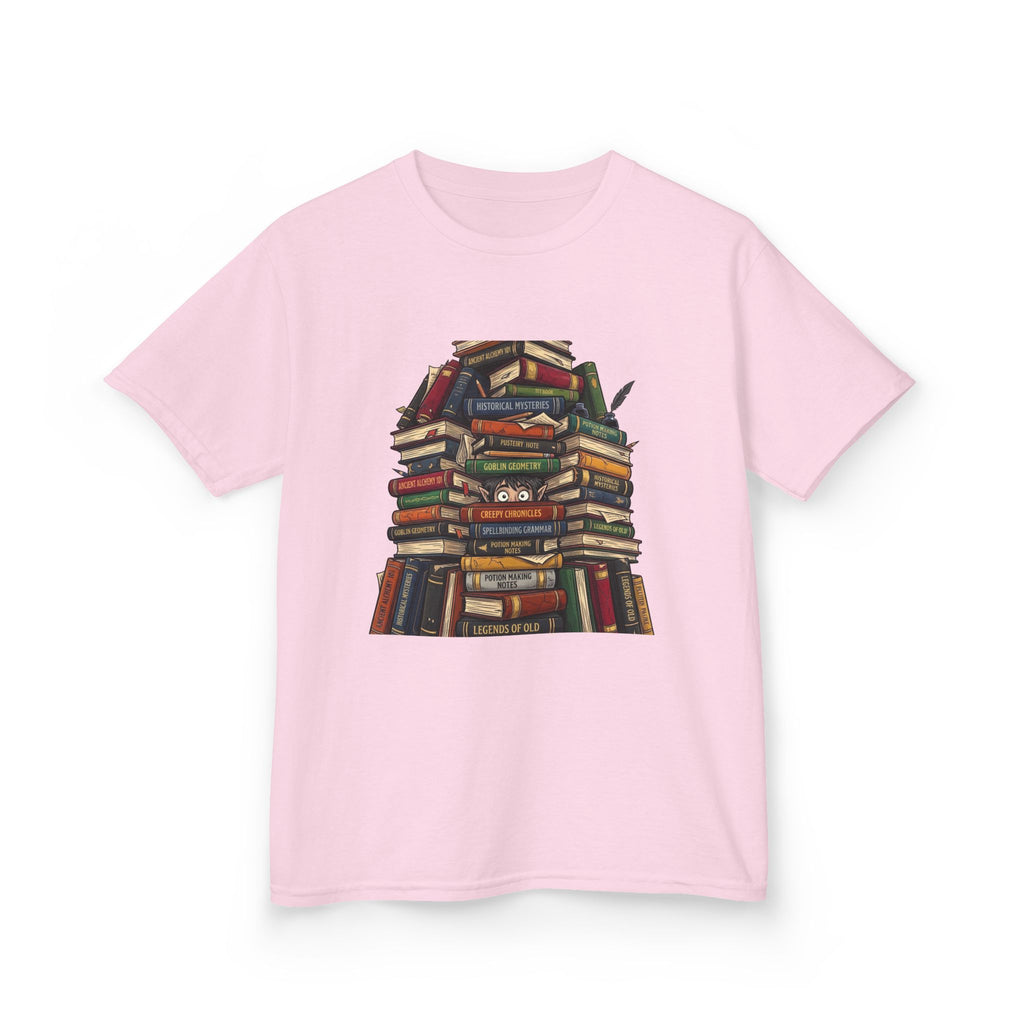 Kids Magic Studies Tee - Whimsical Fantasy Books & Goblin Geometry