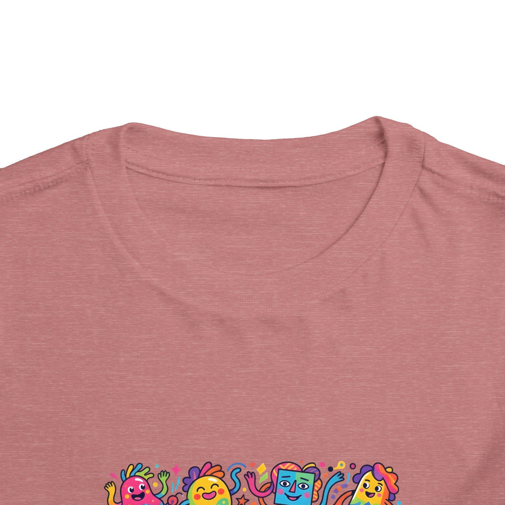 Toddler T-Shirt - Vibrant Whimsical Creatures | Doodle Art