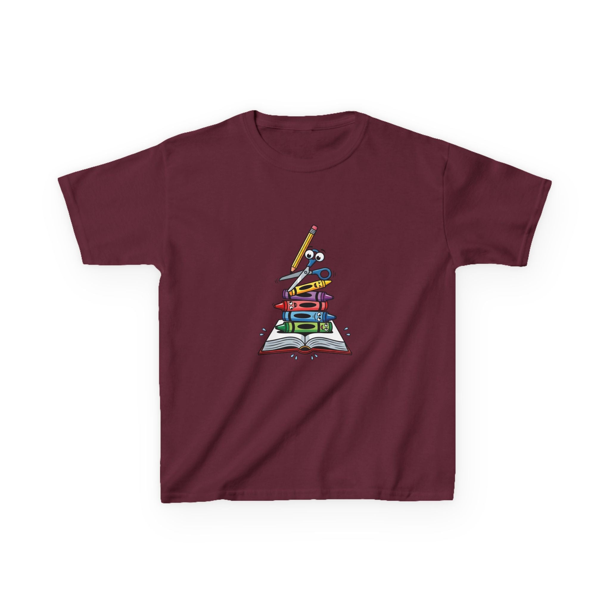 Back to School Kids Tee - Art Supplies Fun Design | 2026