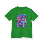 Kids Glitch Art Tee - FUNGUS Neon Cyberpunk Design | Retro
