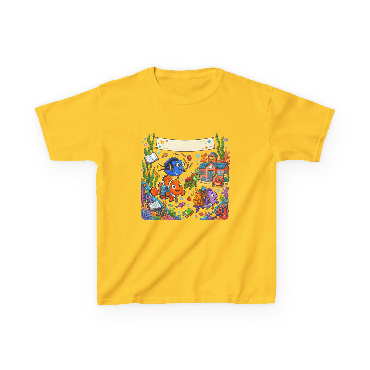 Kids T-Shirt - Whimsical Underwater School ABC | Back to School