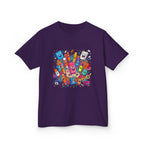 Kids T-Shirt - Cartoon School Supplies Doodle | Back to School