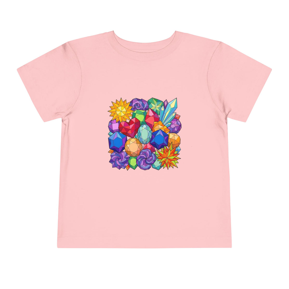 Toddler Tee - Vibrant Geometric Crystal & Gemstone Shirt