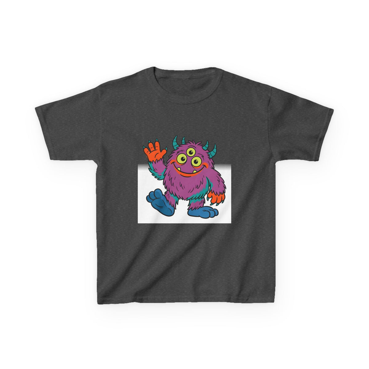 Kids T-Shirt - Cute 3-Eyed Monster Cartoon | Colorful & Fun