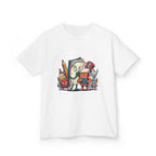 Kids Cartoon T-Shirt - Mischievous School Supplies & Stationery
