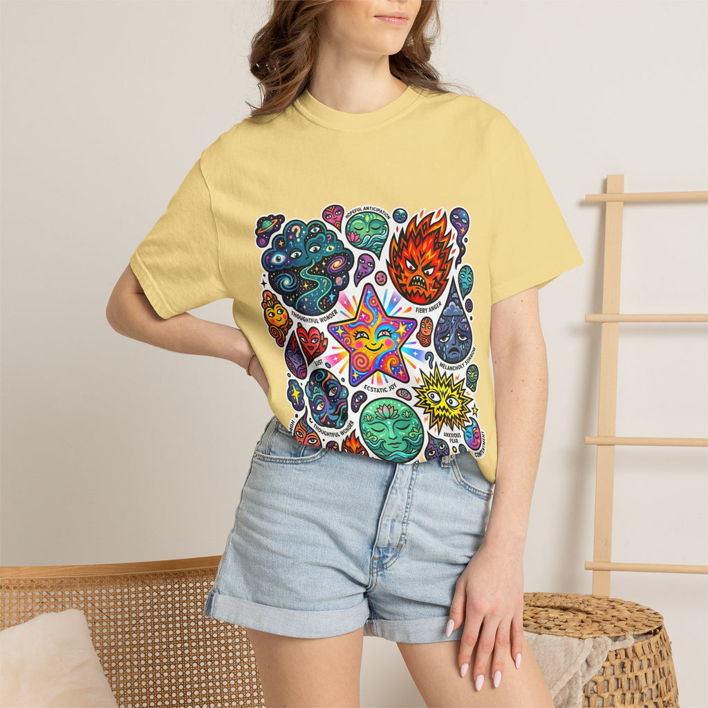 Comfort Colors T-Shirt - Psychedelic Emotions Art | Mental Health