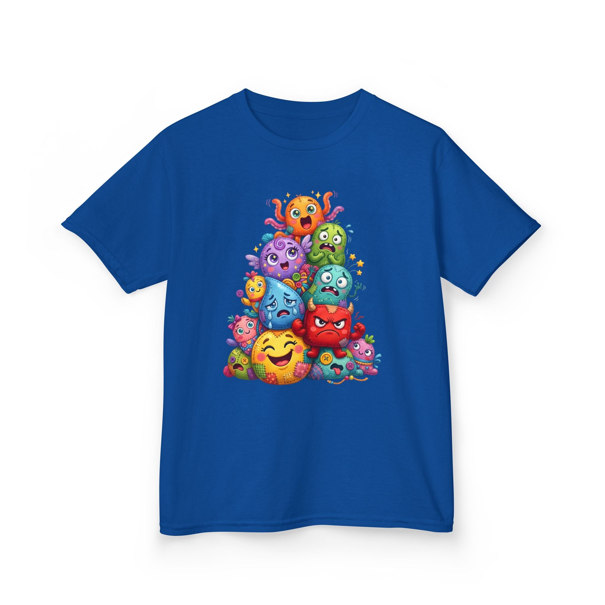 Kids T-Shirt - Cute Monster Pile | Whimsical Cartoon Design