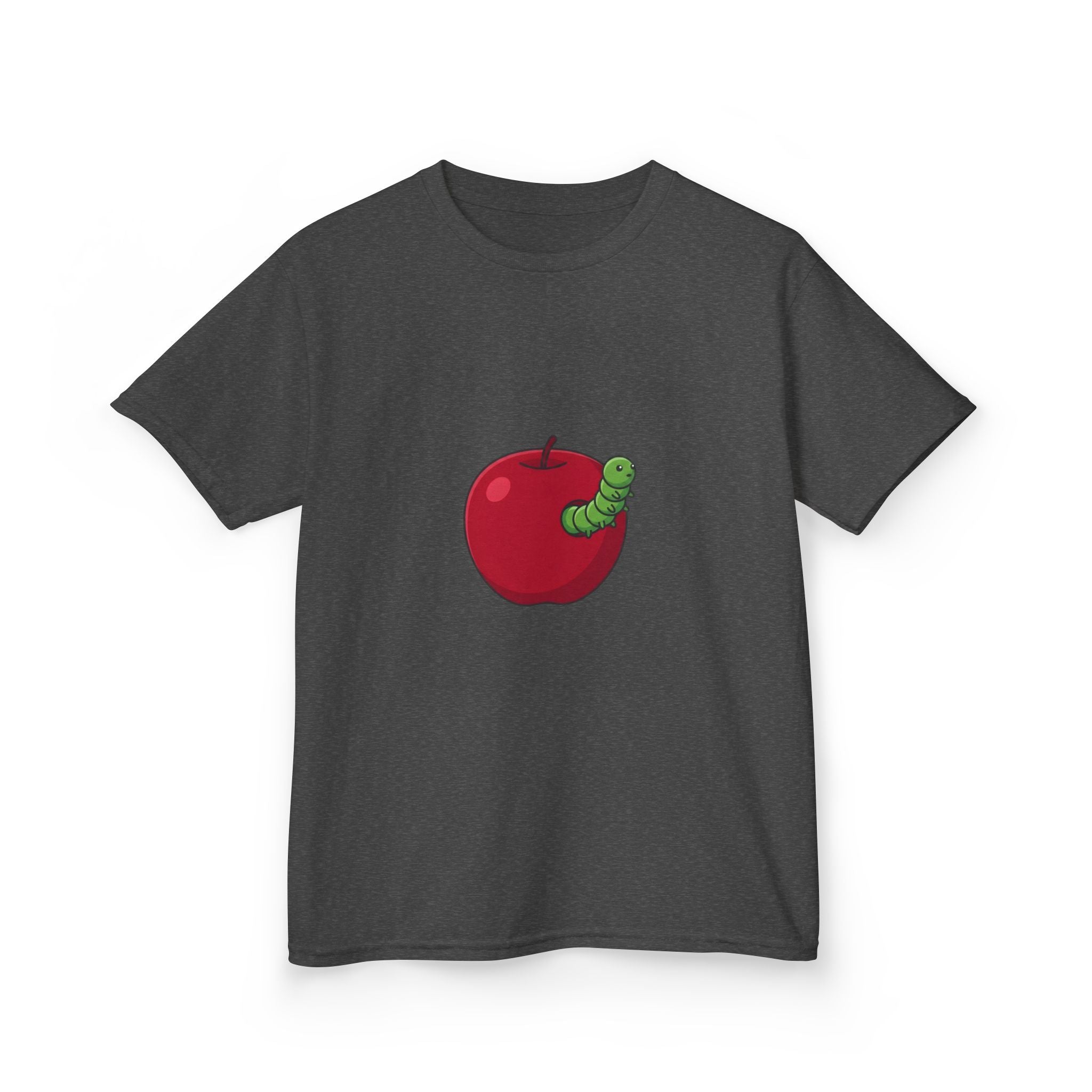 Kids T-Shirt - Cute Hungry Bookworm Caterpillar Apple Tee