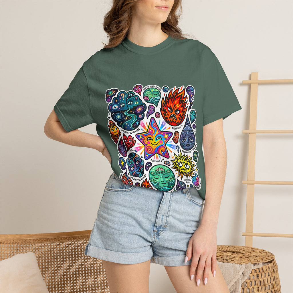 Comfort Colors T-Shirt - Psychedelic Emotions Art | Mental Health