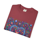 Unisex Garment-Dyed T-shirt - Cosmic Love | Psychedelic Heart Art