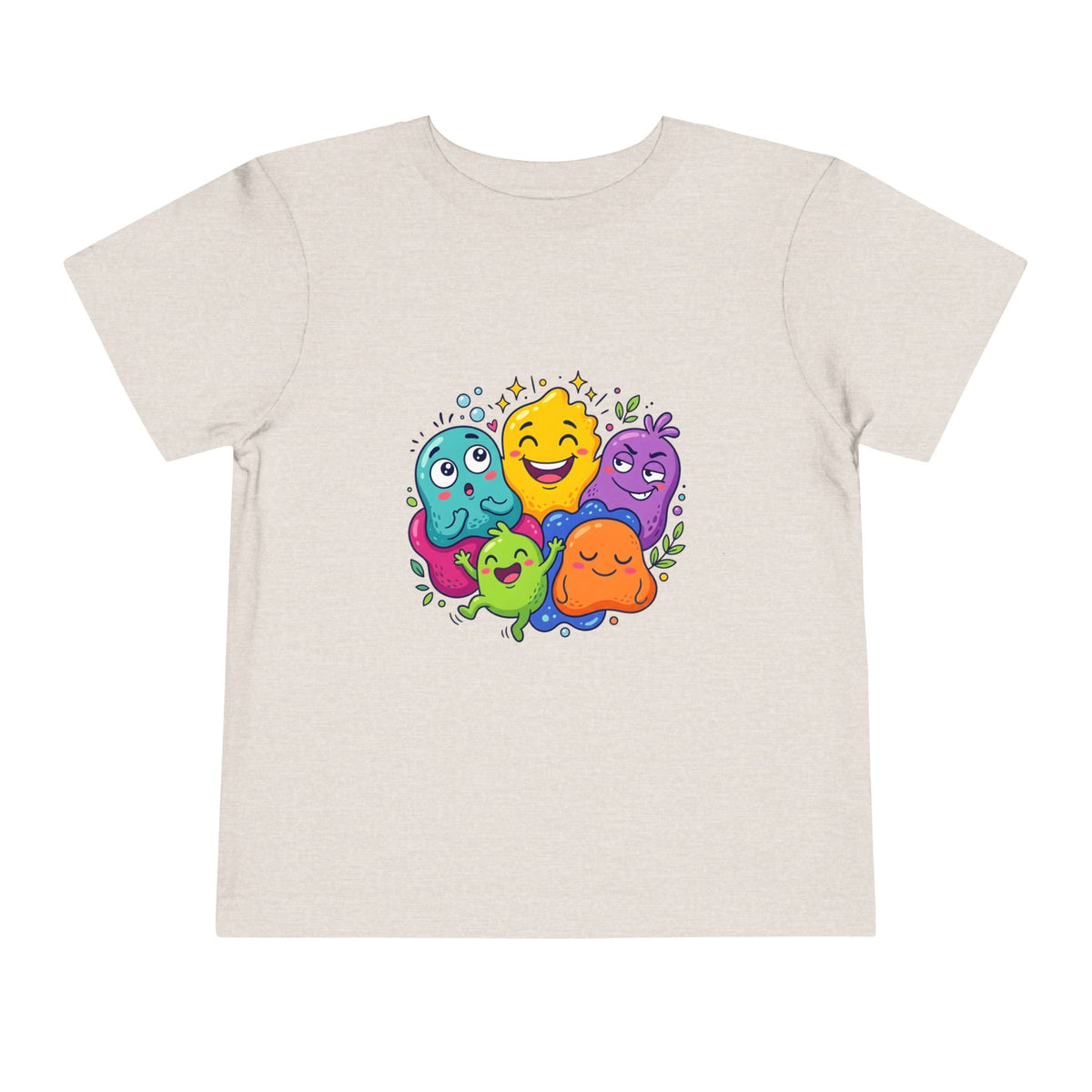 Toddler Monster Tee - Cute Happy Colorful Cartoon Kids Shirt