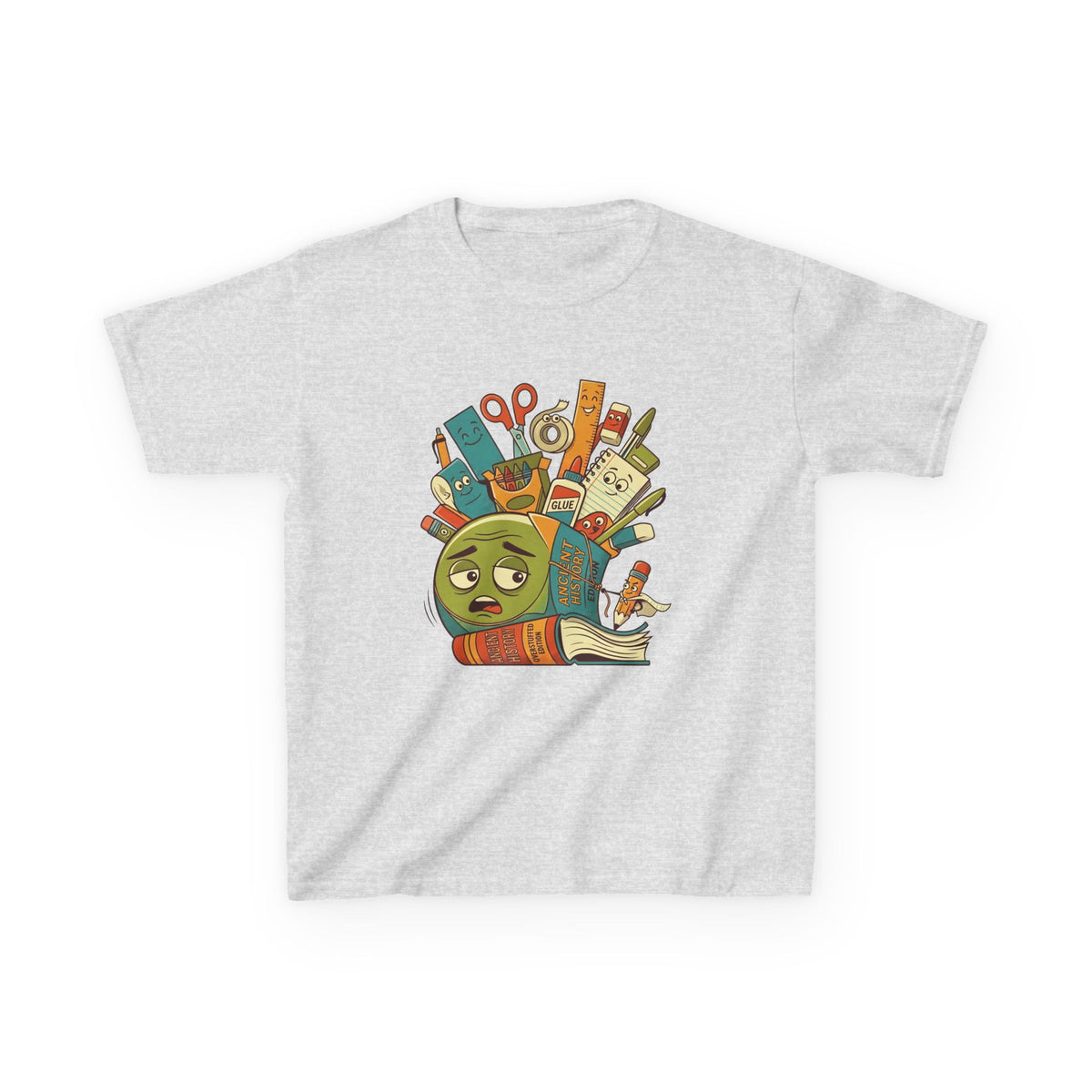 Kids Tee - Ancient History Overstuffed Edition | School Stress Back