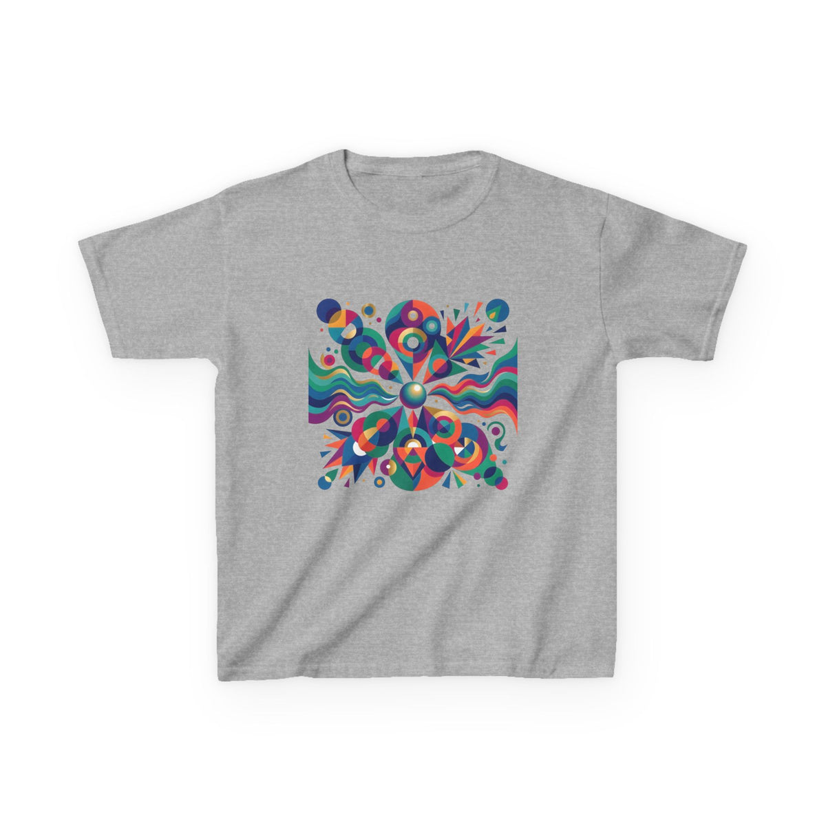 Kids T-Shirt - Vibrant Abstract Geometric Design | Modern Art