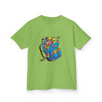 Kids Tee - Vibrant Geometric School Supplies Cartoon | Back to School