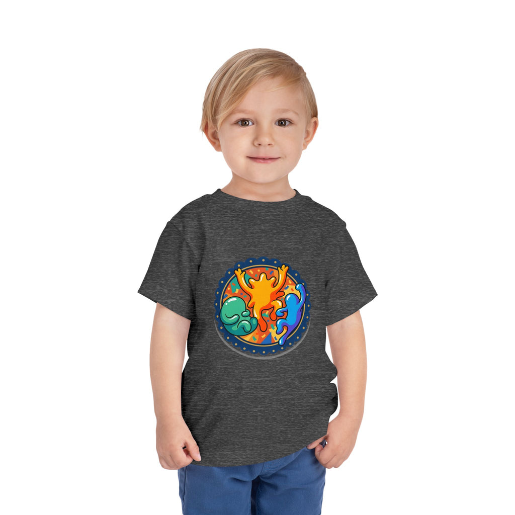 Toddler Tee - Vibrant Playful Celebration Dancing Confetti Shirt