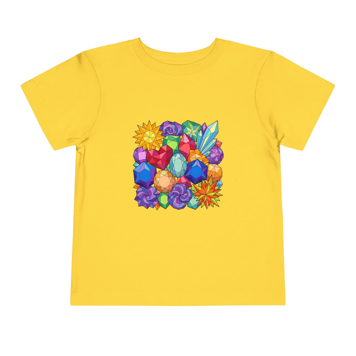 Toddler Tee - Vibrant Geometric Crystal & Gemstone Shirt