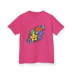 Kids Psychedelic Monster Tee - Vibrant Cartoon Doodle Shirt