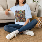 Unisex T-Shirt - Retro Psychedelic Theater Comedy Mask | Abstract Art