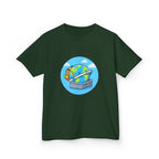Kids Tee - Cute Earth Travel & School Cartoon Shirt | Adventure