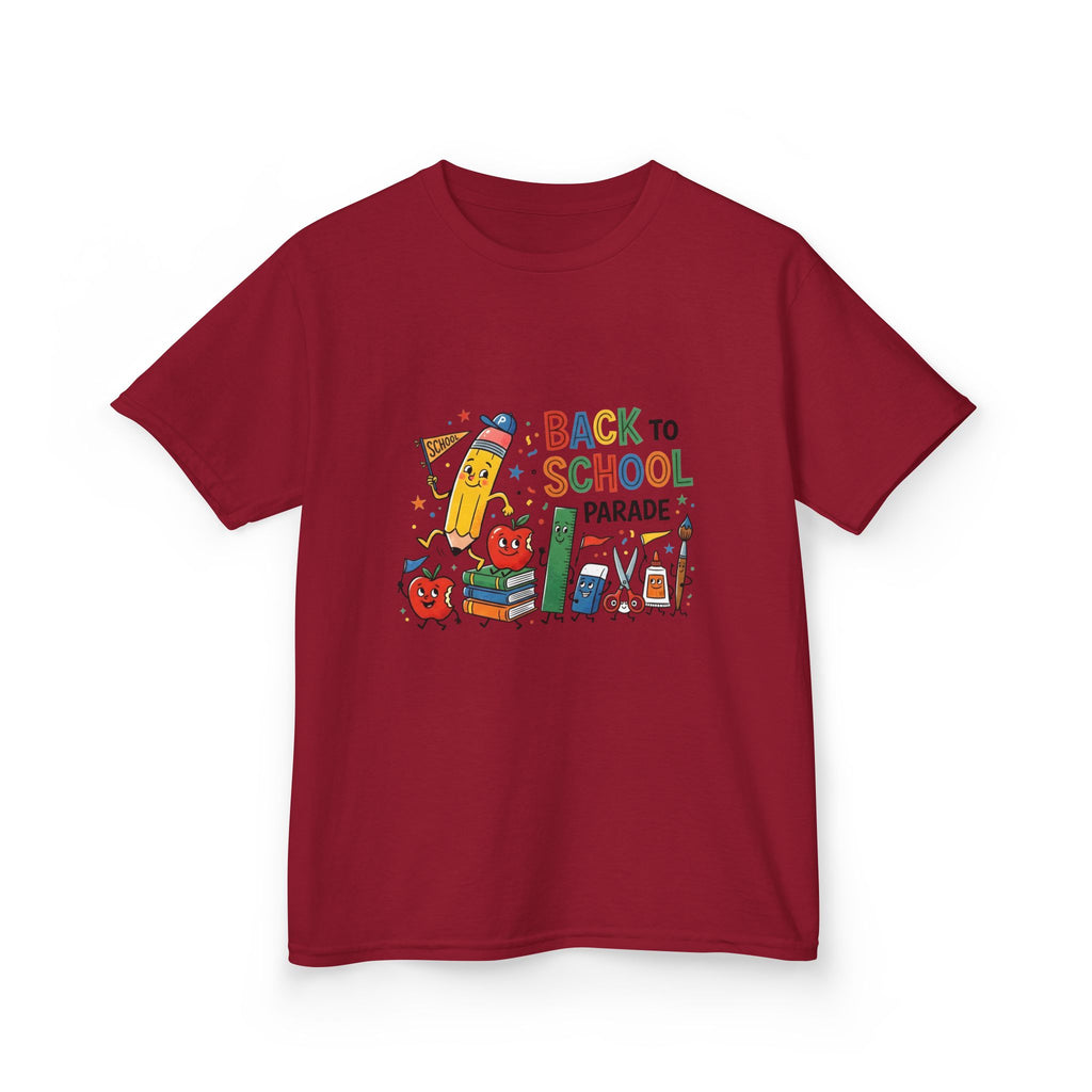 Kids Back to School Tee - Playful SCHOOL Supplies | First Day