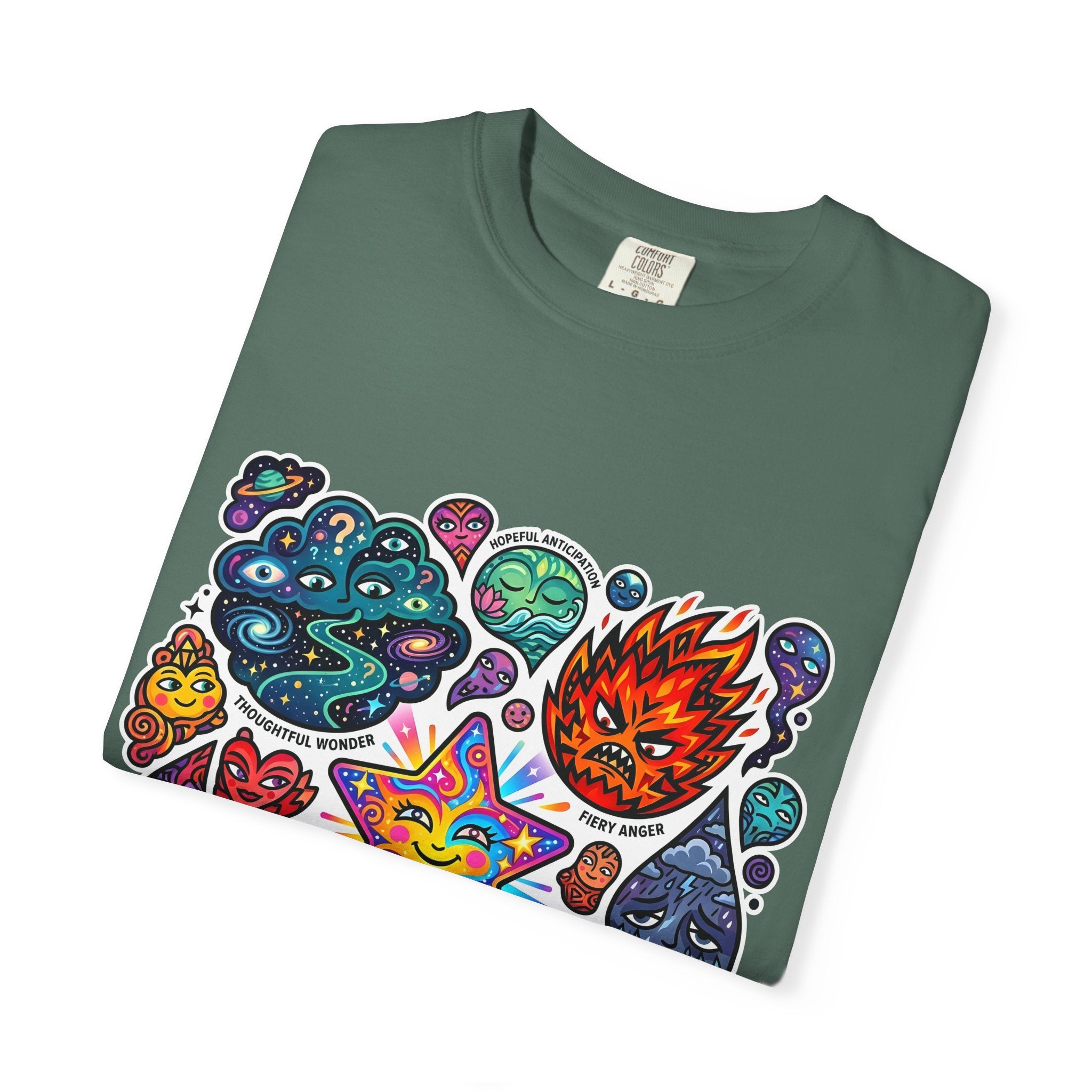 Comfort Colors T-Shirt - Psychedelic Emotions Art | Mental Health