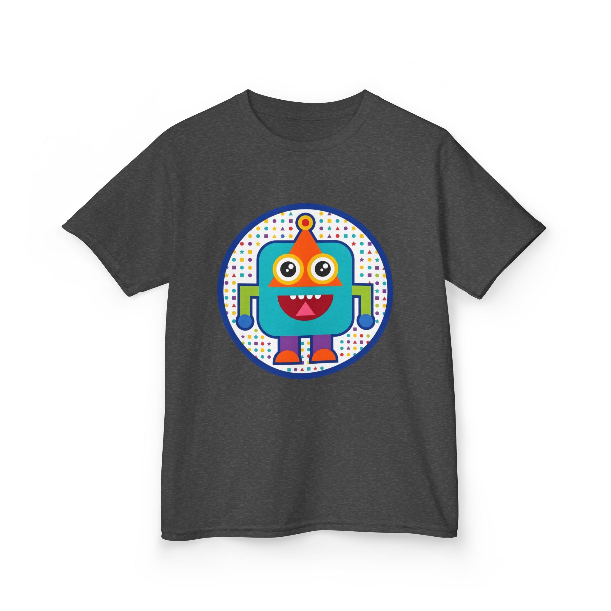 Kids Robot T-Shirt - Cute Geometric Design | Festive Party Tee