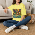 Unisex T-Shirt - Cosmic Folk Art Eye & Snake | Spiritual Nature