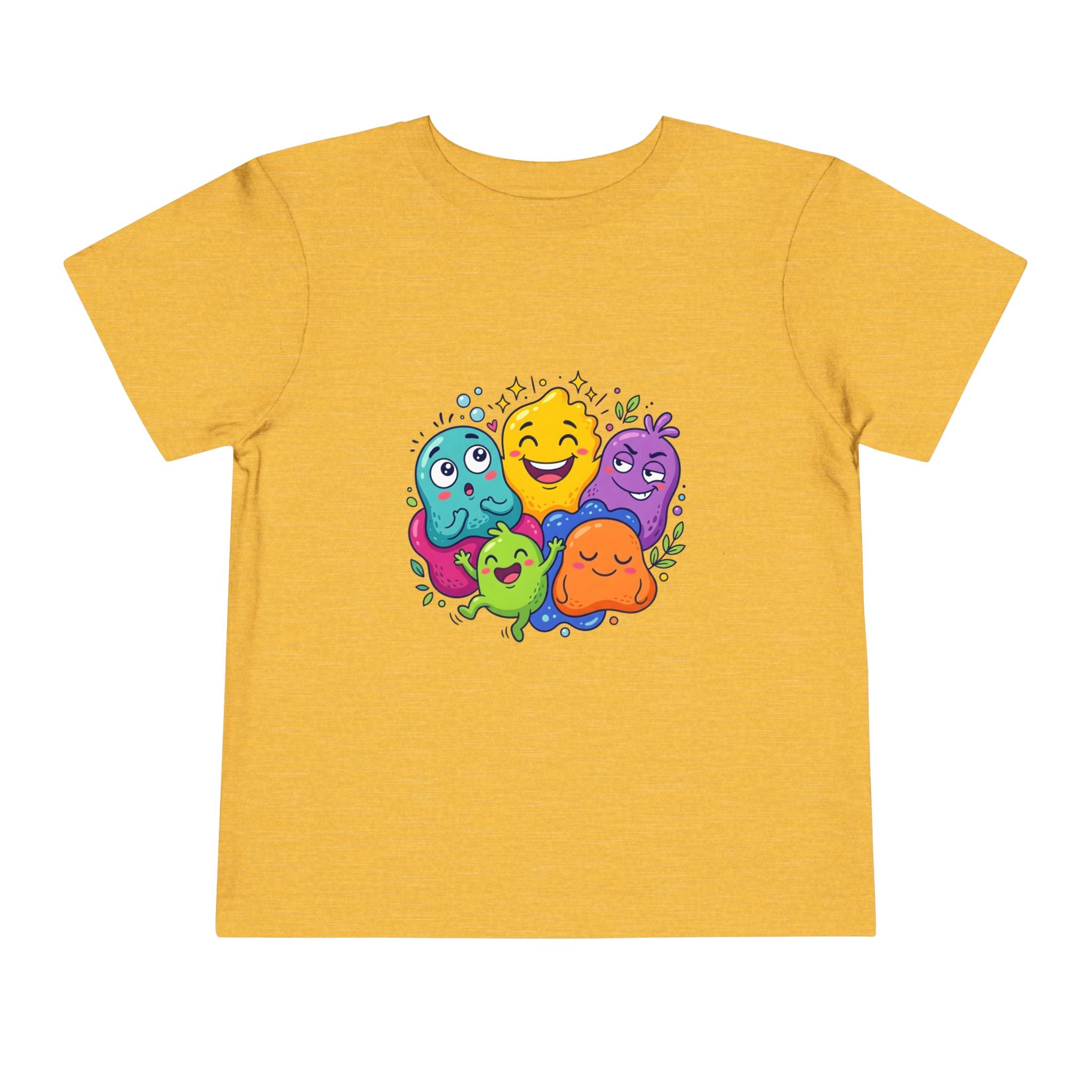 Toddler Monster Tee - Cute Happy Colorful Cartoon Kids Shirt