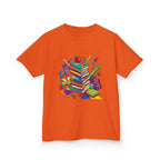 Kids T-Shirt - Geometric School Supplies Tee | Back to School