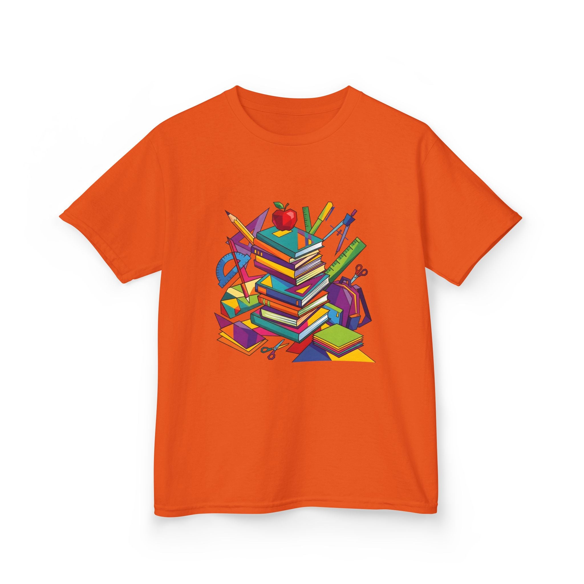 Kids T-Shirt - Geometric School Supplies Tee | Back to School