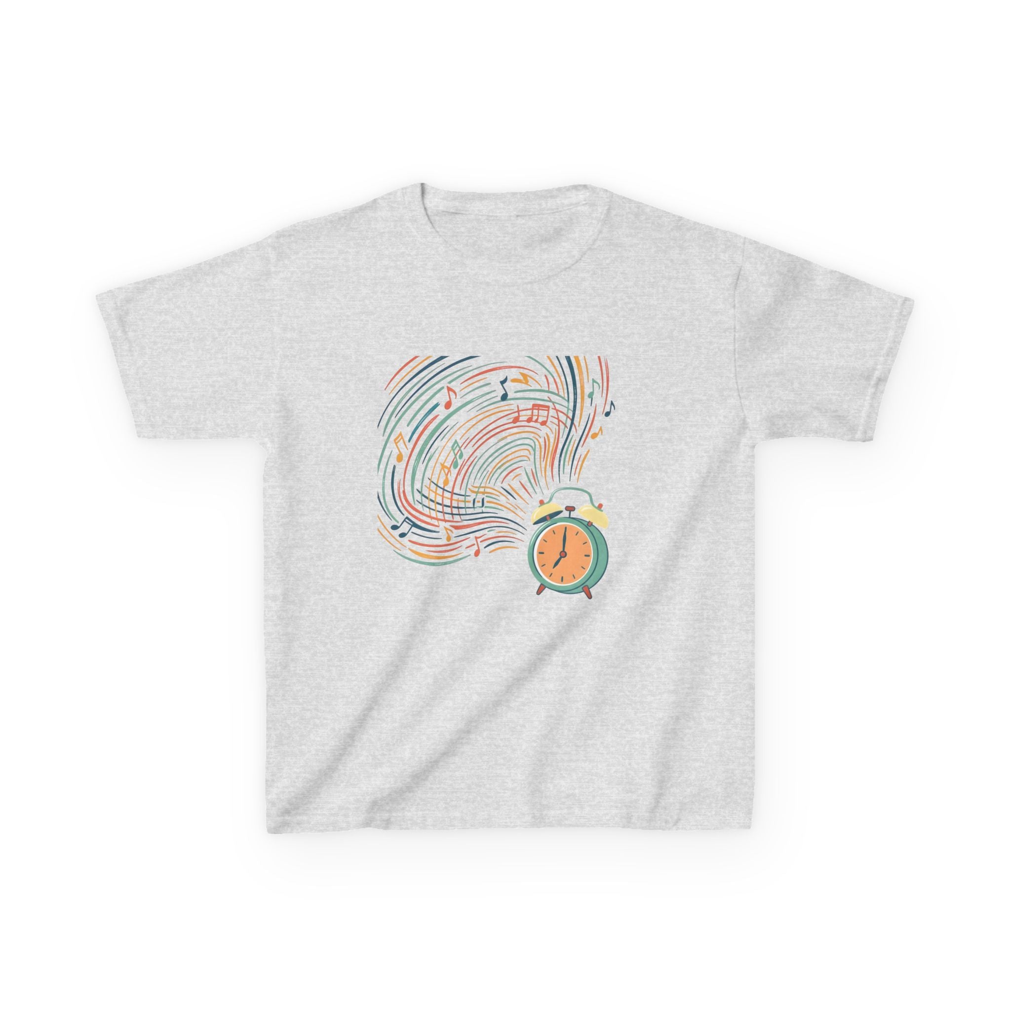Kids Tee - Retro Music Alarm Clock | Abstract Playful Design