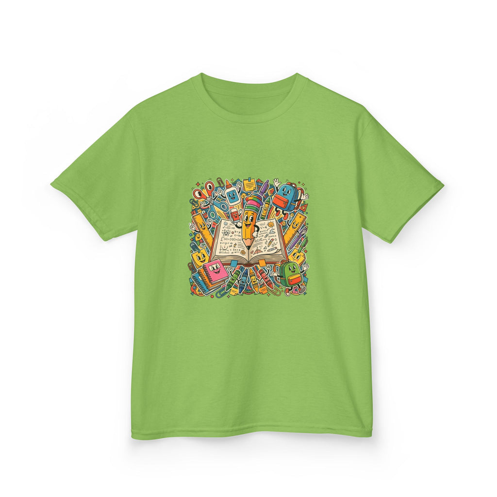 Kids Back to School Tee - Math Equations & School Supplies | 2026
