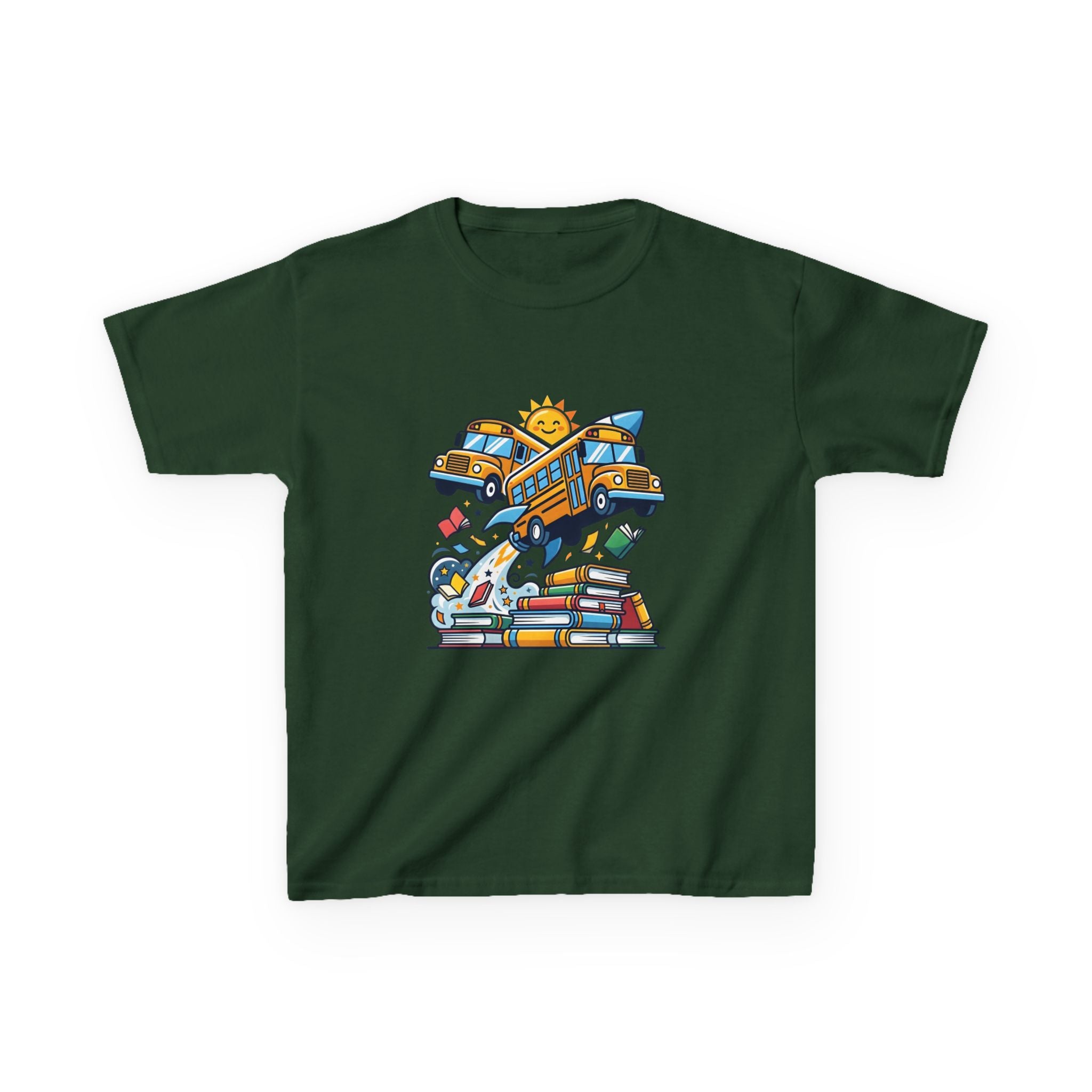 Kids Back to School T-Shirt - Rocket Bus Adventure | First Day