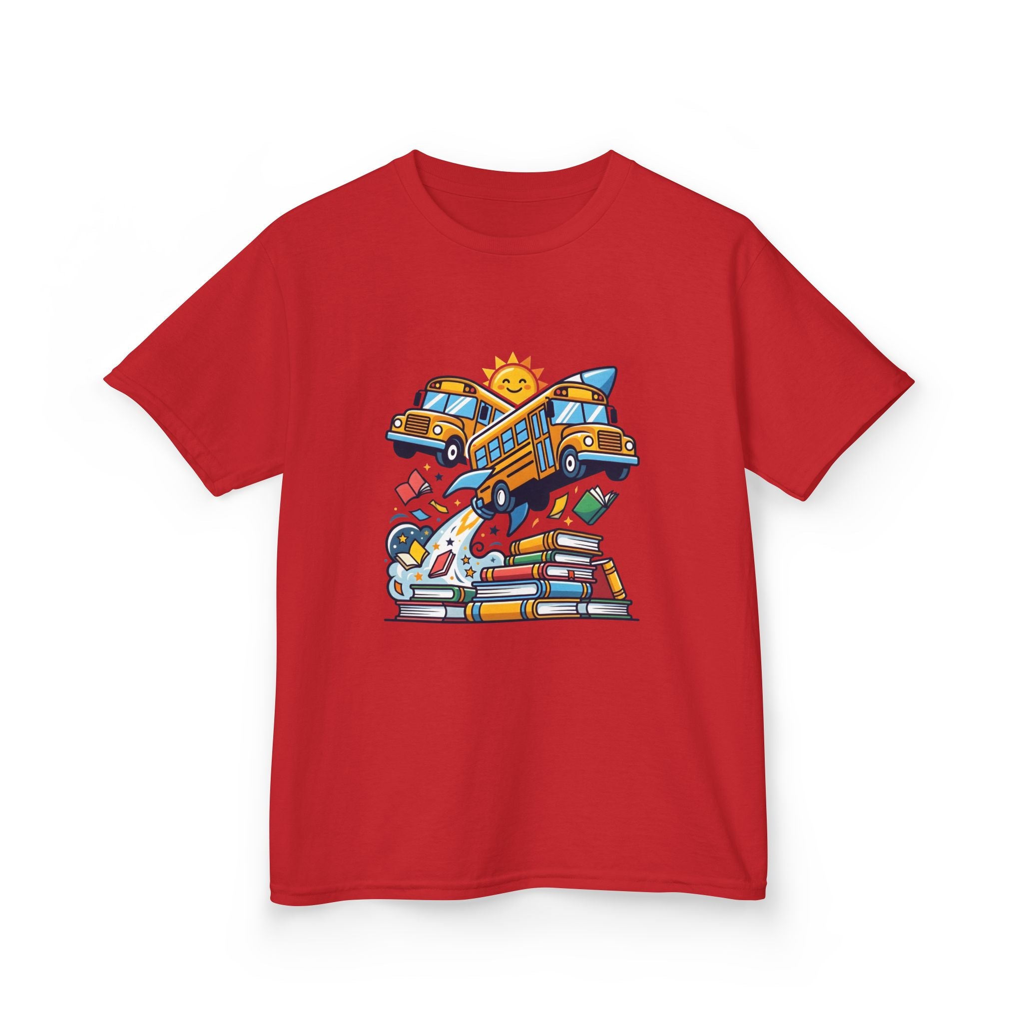 Kids Back to School T-Shirt - Rocket Bus Adventure | First Day