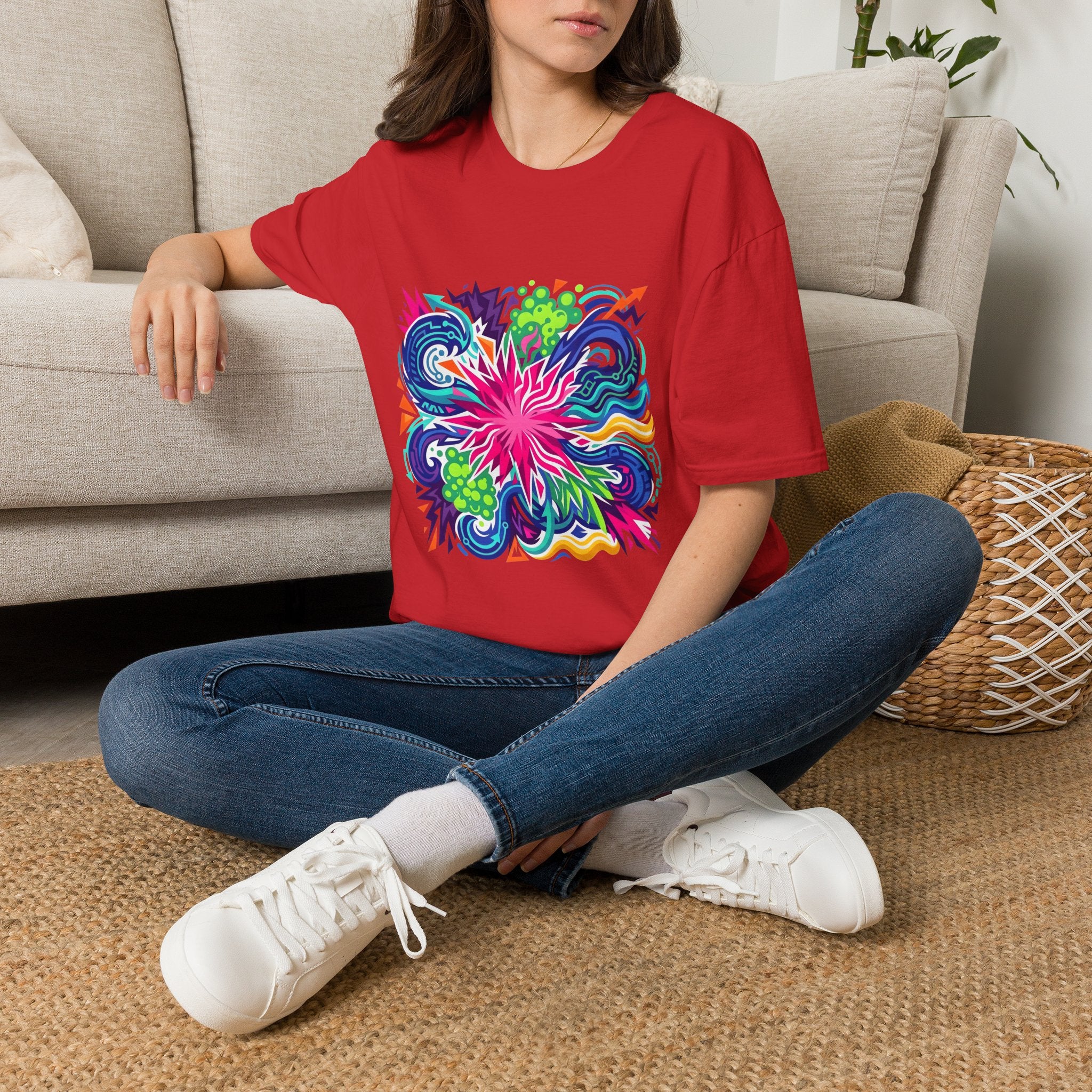 Abstract T-Shirt - Vibrant Graffiti Explosion | Unisex