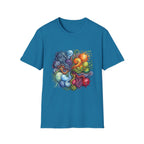 Abstract T-Shirt - Whimsical Watercolor Mandala | Surreal Figures