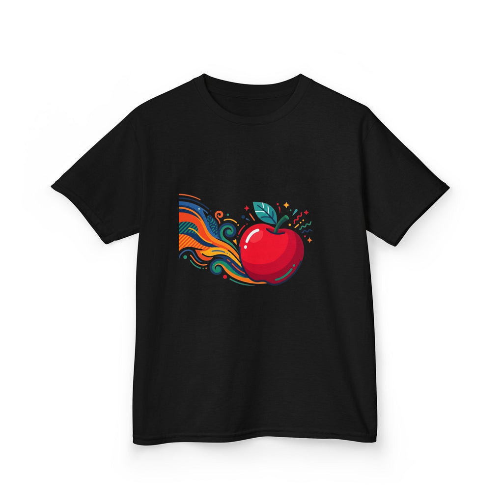 Kids Abstract Fruit Tee - Vibrant Apple Art | Creative Design