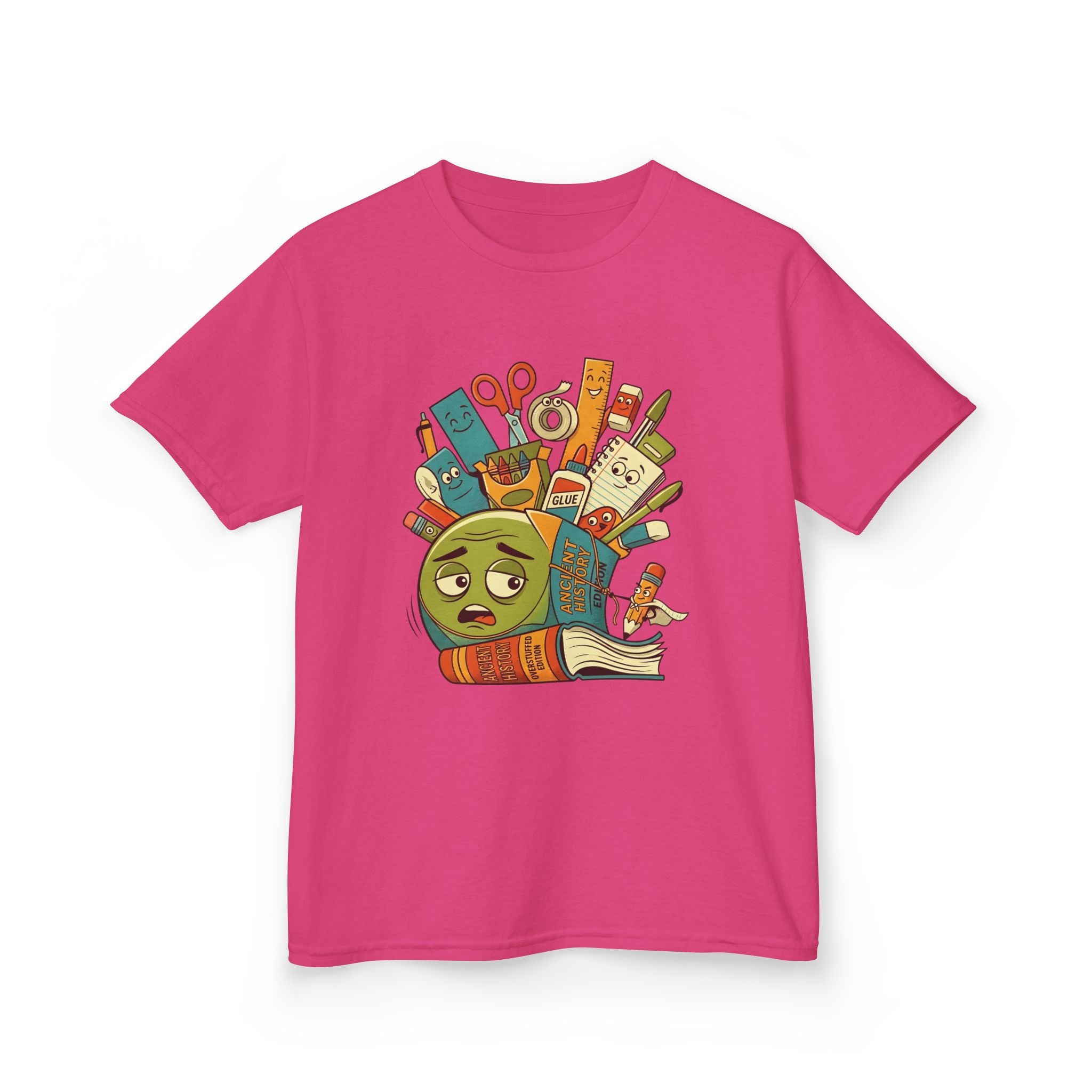 Kids Tee - Ancient History Overstuffed Edition | School Stress Back