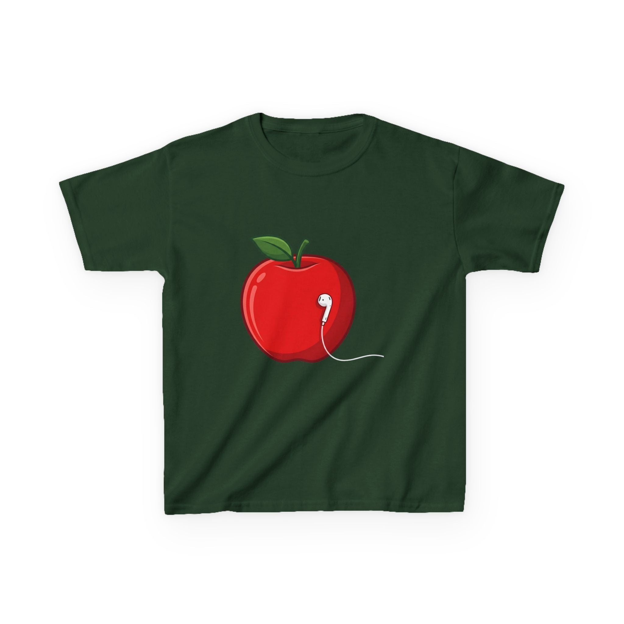 Kids Tee - Cartoon Minimalist Apple Music Earbud Tech